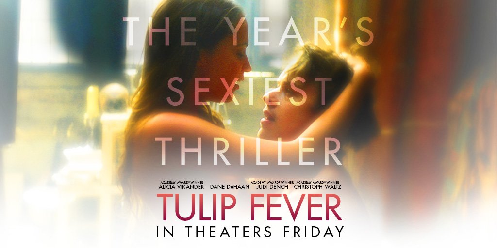 #TulipFever is the year’s sexiest thriller. See it in theaters this Friday! 
Tickets: fandan.co/2iBJbhs