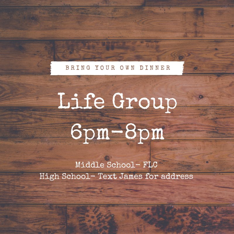 Trietschyouth's tweet photo. Join us tomorrow as we kick off life groups! https://t.co/OnIvetL7pW