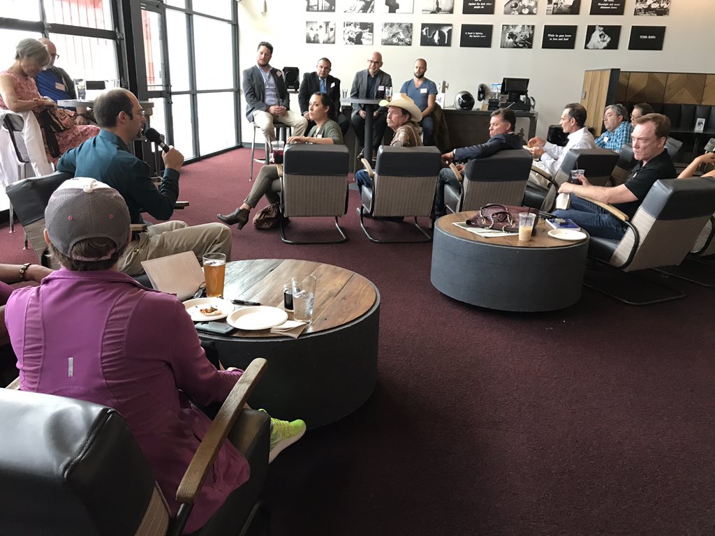 nmtechcouncil's tweet photo. Doing introductions for our #HighTechRoundTable event at #violetcrownsantafe https://t.co/nNgbJdyOBi