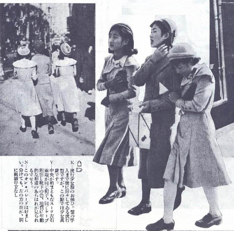 明治・大正・昭和の写真 on Twitter &quot;こちらも1932年（昭和7年）、アサヒグラフの「都会は装う」という記事です。街角の女の子たち