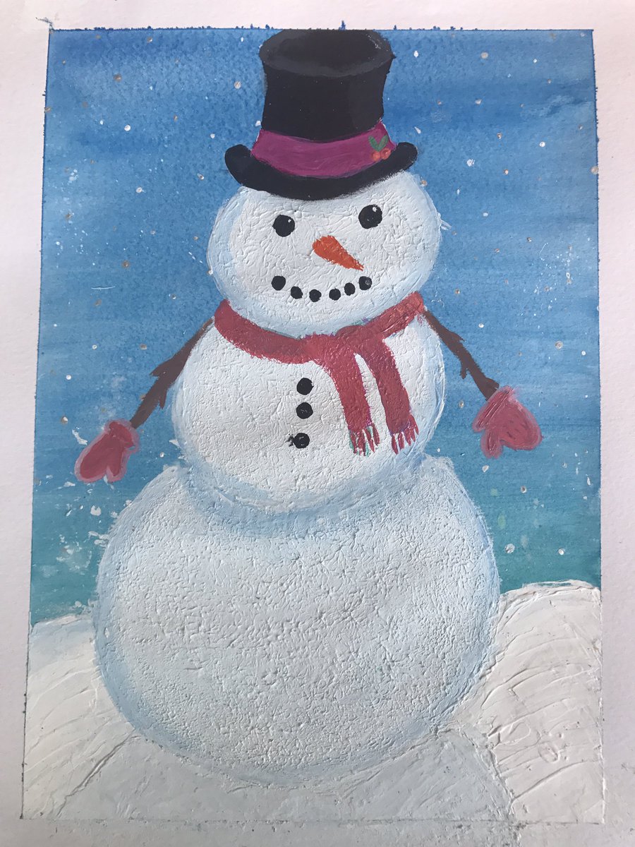 DaisyPalmerTrus's tweet photo. Here is Daisy's 2017 xmas card design. Can you spot Max's paw? 
We will be taking orders. #christmas #christmascard #cavapoo #snowman https://t.co/QkoaOd2hjn