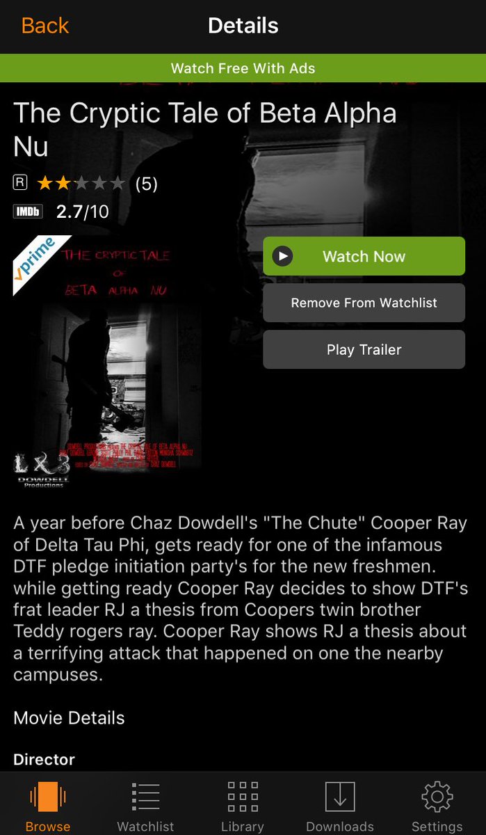 LX3DProductions's tweet photo. "The Cryptic Tale of Beta Alpha Nu" available to watch on @AmazonVideo https://t.co/FK2efI5rYP