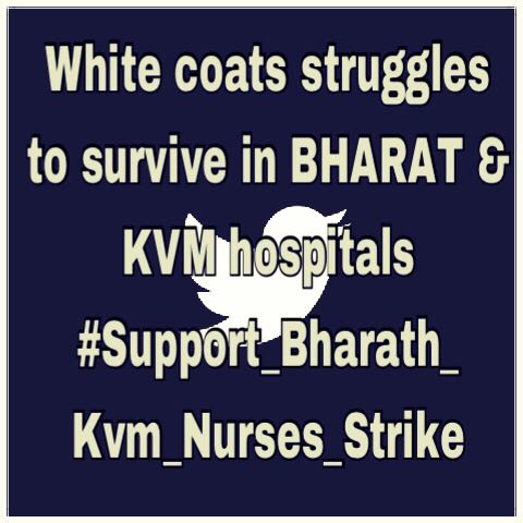 LivinKX007's tweet photo. Followers of Nightingale are in nightmere at BHARAT&amp;KVM
#Support_Bharath_Kvm_Nurses_Strike 
@Oommen_Chandy @CMOKerala @vijayanpinarayi https://t.co/y10ahwO2e7