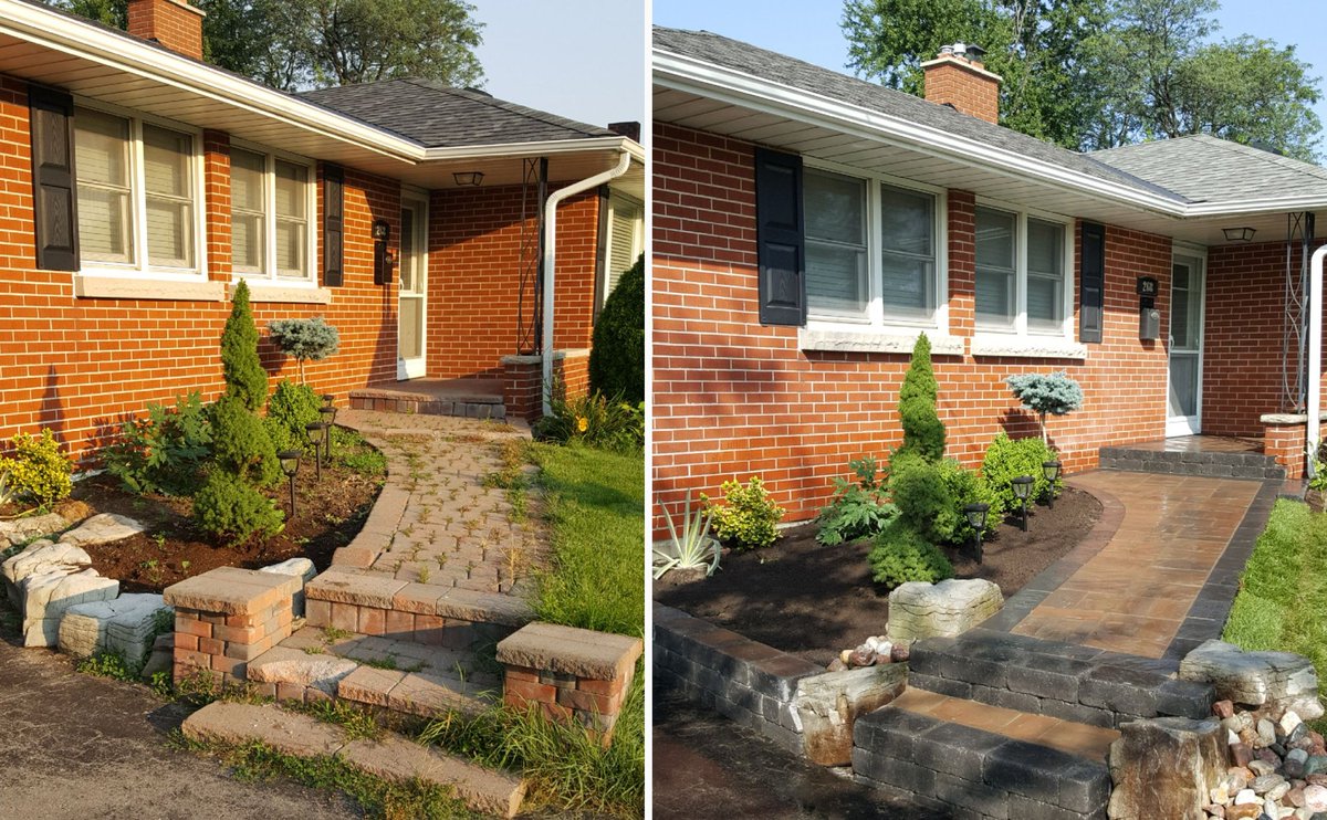 JRCland's tweet photo. @phmcy #landscapehero beautifully done trevista kashmere 50mm with Richmond onyx #bestwaystone https://t.co/2t2ASGSJWl