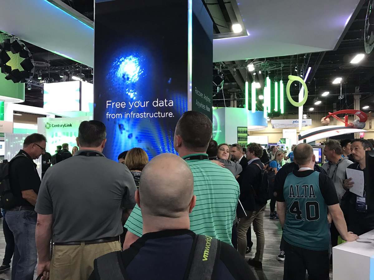 rubrikInc's tweet photo. First raffle of the day happening now at #Booth412! Don't miss our next one at 3pm. Win a YETI cooler, swag, &amp; more. #VMworld https://t.co/ilvc18zwAU