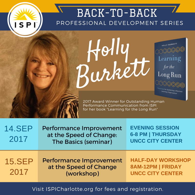 thedavebarton's tweet photo. Hope you can join ISPI Charlotte for super cool sessions with Holly Burkett! https://t.co/1lE03fyLfi https://t.co/OuswEYuUcV