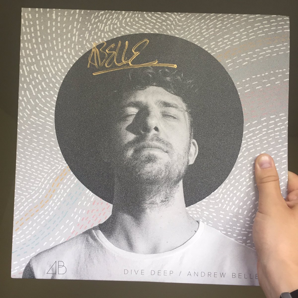 OperatorBerg's tweet photo. Finally holding my copy of #ABDiveDeep by @andrewbelle. Proof that hard work yields success. Thanks for your masterpiece, Drew! https://t.co/DC17NiaN55