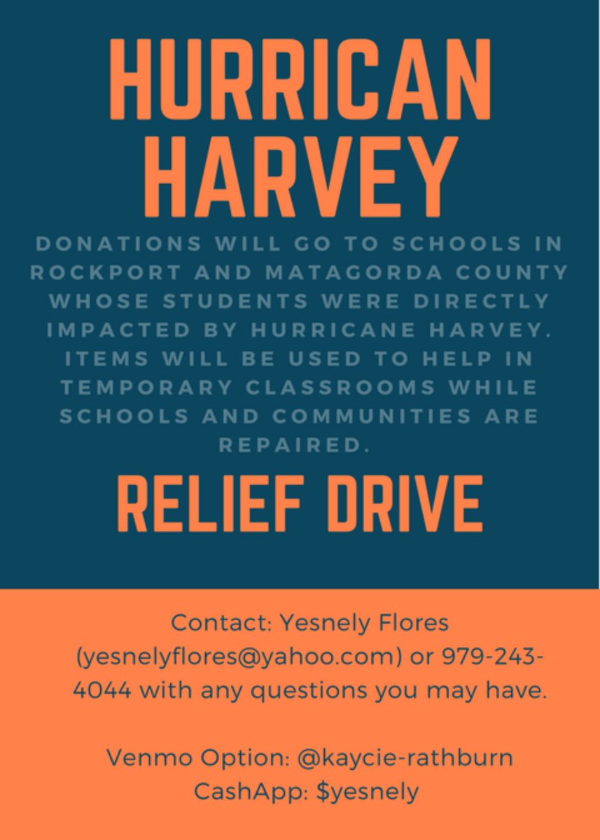 UTSAHousing's tweet photo. #UTSA Donation boxes in each City Center at #Laurel and #Chap and the main lobby at #AlvarezHall
#HurricaneHarvey https://t.co/mWOShYRrQN