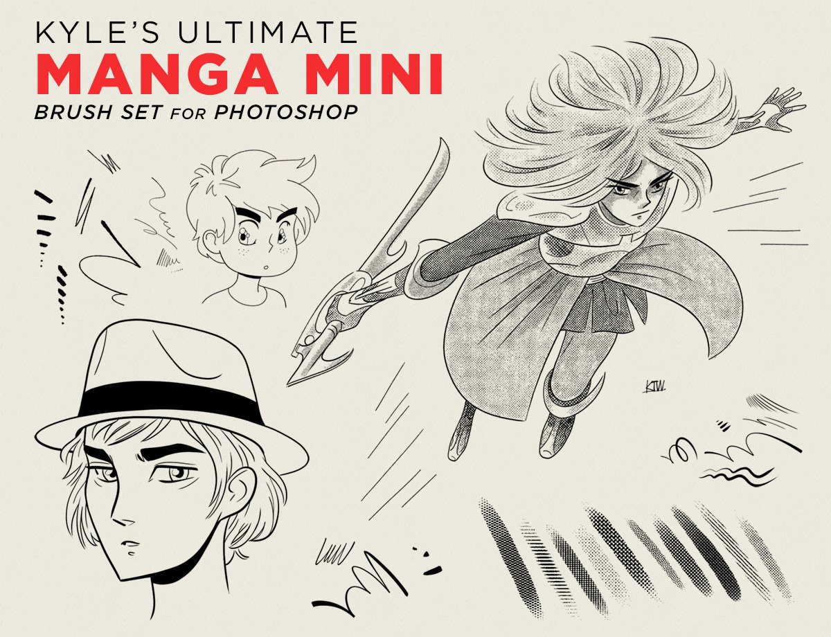 Kyle T ster on Twitter "You can now preorder my Manga Mini brush set for for