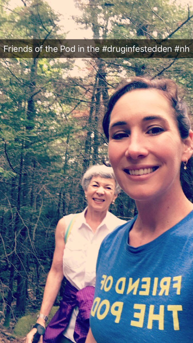 TorySnyc's tweet photo. @danpfeiffer @TVietor08 @jonlovett @jonfavs Enjoying a hike in the White Mts, Mother Nature's finest #druginfestedden @crookedmedia https://t.co/zhYKaP4Uxf
