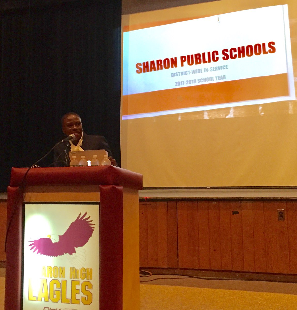 SharonSchools's tweet photo. We had an awesome opening of schools yesterday with teachers and staff! Thank you for your support, Sharon School Committee and STA. https://t.co/bibcko5JNi