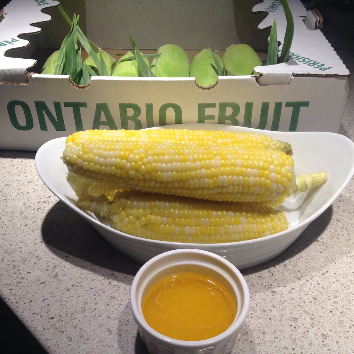 niagaraicesyrup's tweet photo. Mix melted butter & Vidal Ice Syrup to bring out the juicy sweetness of fresh Ontario Corn 🌽🌽🌽 #IceSyrup @FoodlandOnt
#MakeYourDishDelish https://t.co/cBb7aHzJXt