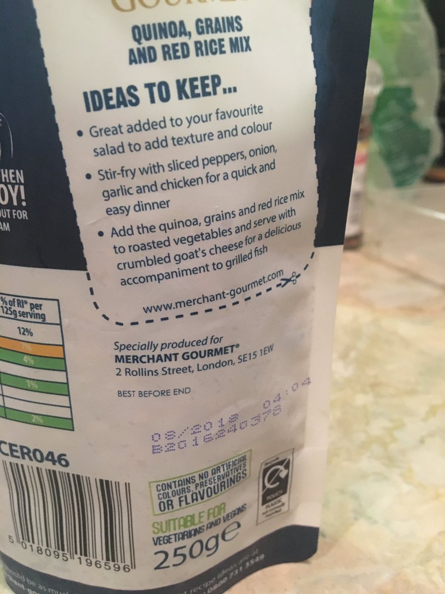 miss_clarkeson's tweet photo. Cheers then @Tesco for selling me mouldy quinoa today 😷 https://t.co/GFgF5wUT7i