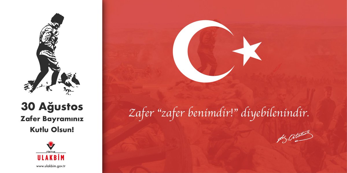 TubitakUlakbim's tweet photo. Zafer "zafer benimdir!" diyebilenindir." #30AgustosZaferBayrami https://t.co/l9tt3SqSw6