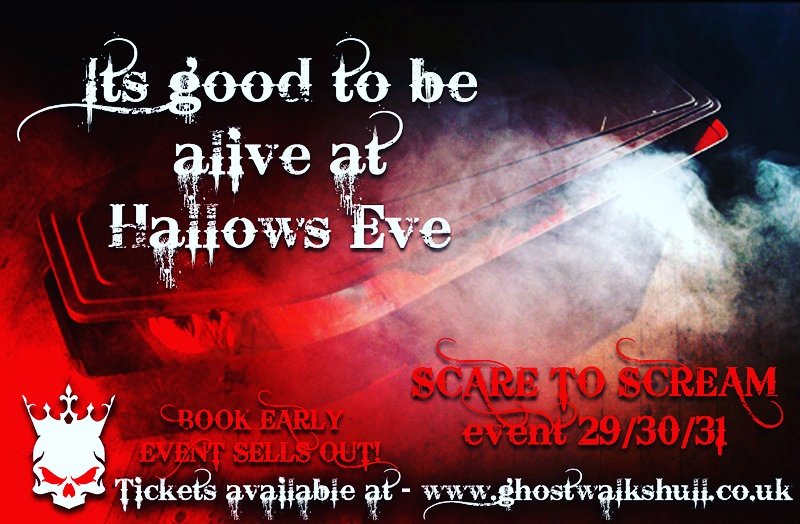 ghostwalkshull's tweet photo. Scare event tickets on sale now . #scared #TuesdayMotivation #scaretoscream #festeviliscoming #annisons #hull #Hull2017 #ghost https://t.co/3FhZpZ49Wg