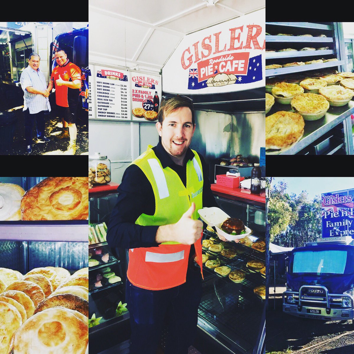 ThePieMan14's tweet photo. Piemans here onsite til 5pm @gislersroadsidepiecafe https://t.co/qlilh0JbET