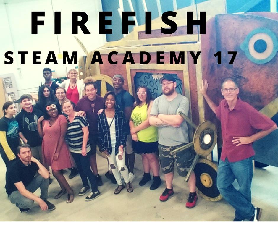 CampanaCenter's tweet photo. STEAMpunk #FireFish is an amazing ex of the arts uniting community by celebrating creativity, technology &amp; invention https://t.co/ULMcEqCW08 https://t.co/lYTNyHHdcs