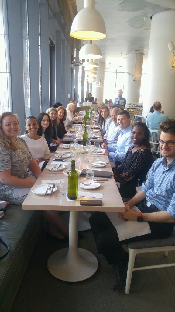 AXON_Comms's tweet photo. #AxonCTS left the bagged lunches behind and headed to @FigoToronto for a team lunch! #mentalbreak #teambuilding #goodfood #workplacewellness https://t.co/qIdqIF2zqh