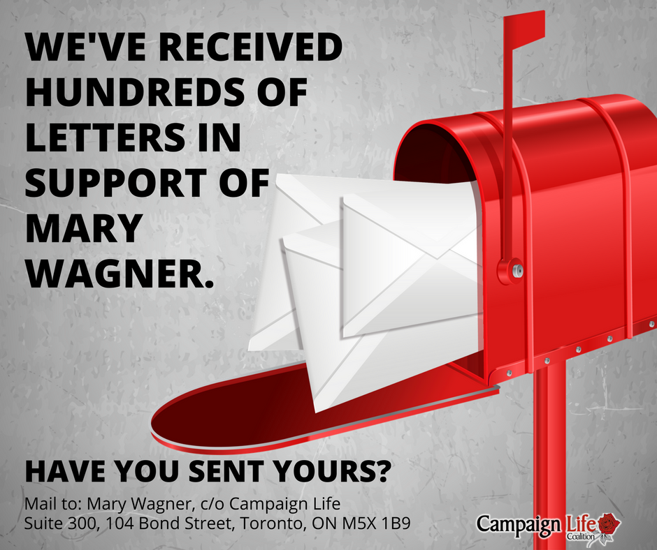 CampaignLife's tweet photo. Hundreds of letters are coming into CLC in support of #MaryWagner. Deadline is September 8th. #prisonerofconcience https://t.co/kZYfq156uC https://t.co/gAfr8crYOf