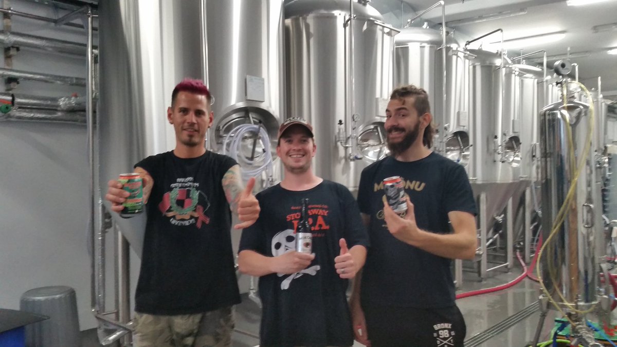 CraftBeerKrias's tweet photo. Sharing @baxterbrewing Stowaway IPA and Ceremony IPA with the crew @ Mykonos Brewing Co. Who were awesome! https://t.co/n5D39Bm8Lr
