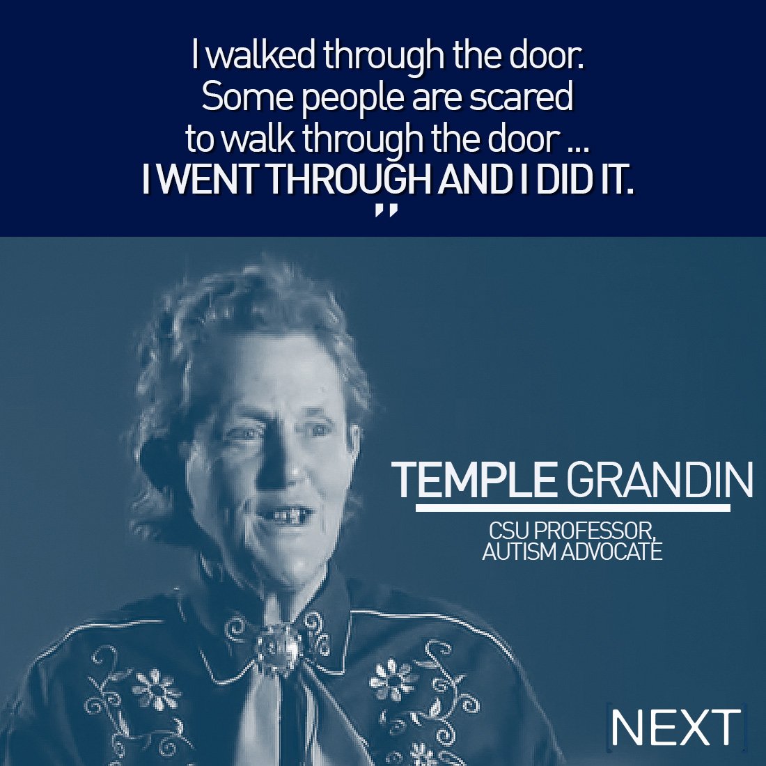 Happy 70th birthday to Temple Grandin, our favorite person to interview so far on Next:  