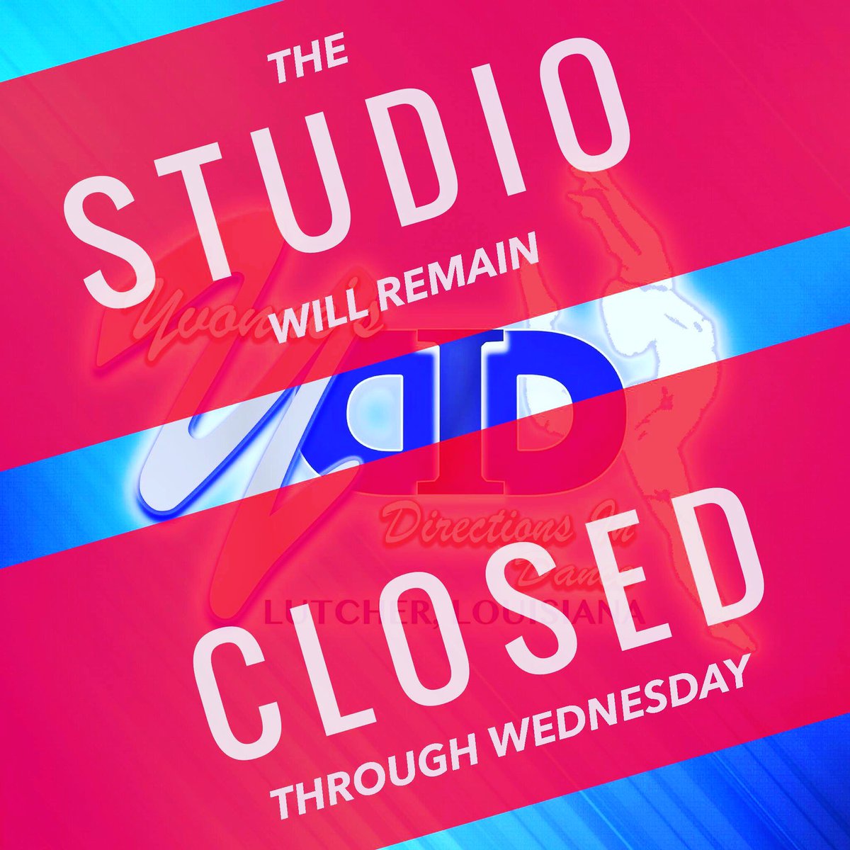 YDIDance's tweet photo. YDID will remain closed through Wednesday 8/30. Please continue to follow the studio for updates throughout the week. #ydid https://t.co/QoHhdP7K86