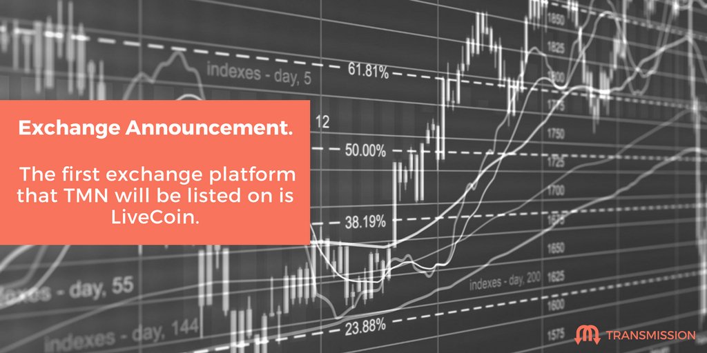 tmisssion's tweet photo. Exchange Announcement.
The first exchange platform that TMN will be listed on is LiveCoin.
https://t.co/JOMdR4X5dI
#tmn #ico #ICOtmn https://t.co/IcwkhJ1hY5