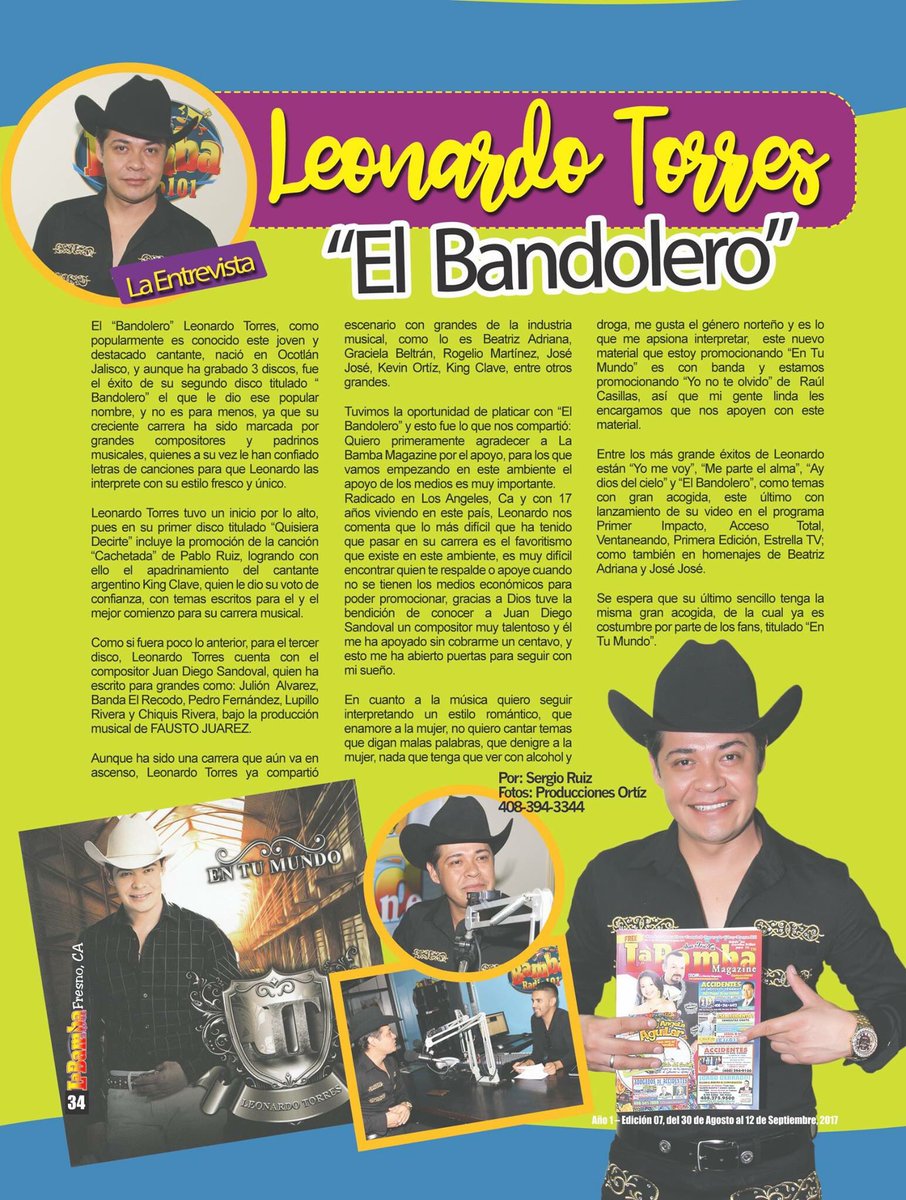 Prstylela's tweet photo. Agradecidos Por El Apoyo A @LTorresofficial Gracias @LaBambaMagazine
#LeonardoTorres #LaBambaMagazine #PRStyleLA https://t.co/zpnwVxsWAX