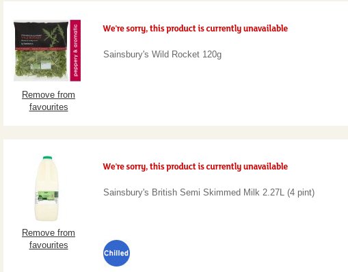 PadsG's tweet photo. @sainsburys is there something wrong with your website? Literally everything is unavailable for online order for the last several days https://t.co/kGWeqhRS3a