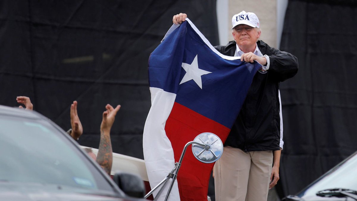 outrageous74's tweet photo. They needed this; trump gave'em this instead. #HurricaneHarvey https://t.co/XJNQ0yUC2Y