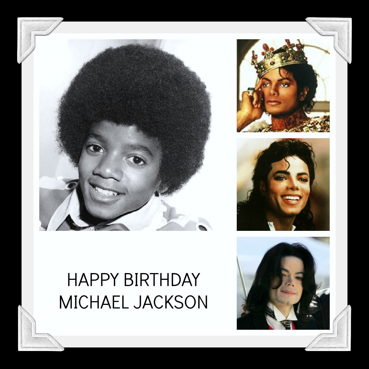 Happy birthday to the one and only Michael Jackson~King of Pop 