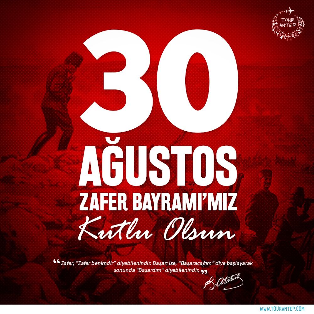 30 Ağustos Zafer Bayramı’mız kutlu olsun!

#zaferbayramı #30ağustos #tourantep
