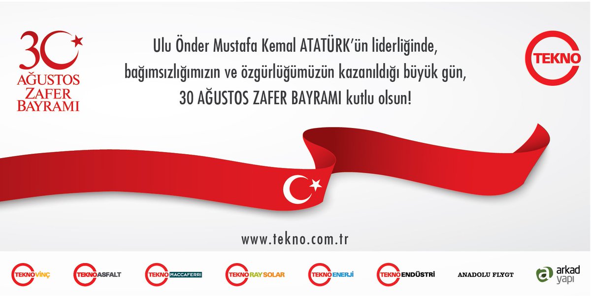 #UluÖnderMustafaKemalATATÜRK'ün liderliğinde 
bağımsızlığımızın ve özgürlüğümüzün kazanıldığı büyük gün
#30AgustosZaferBayrami kutlu olsun!