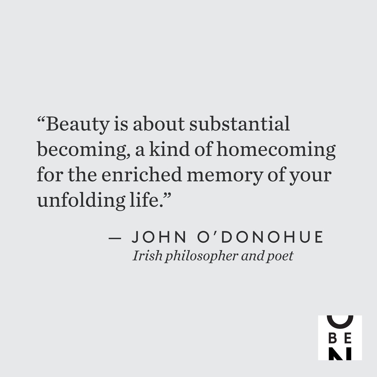 onbeing's tweet photo. This week, we revisit our conversation with the late John O’Donohue, in which he reflects on beauty in all its forms. Available Thursday. https://t.co/AHLB9fLRVd