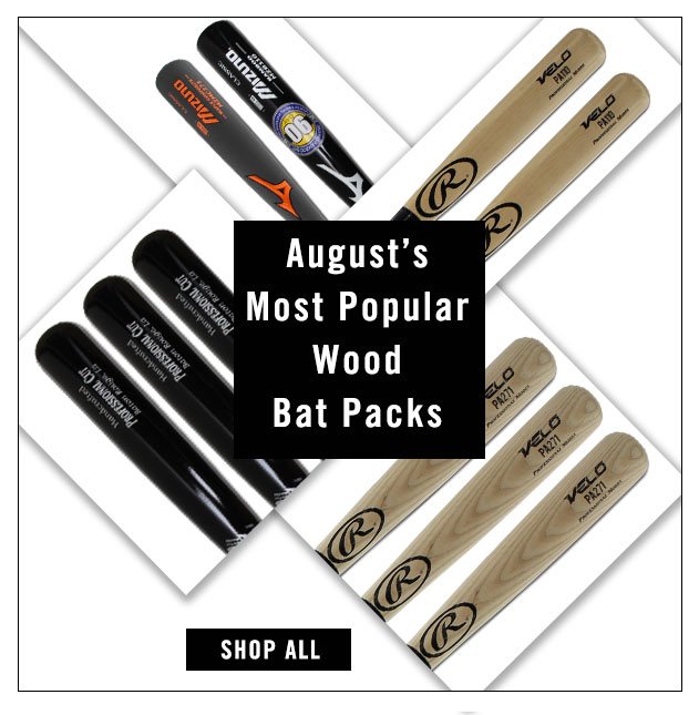 JustBats's tweet photo. Pack the savings with August's most popular wood bat packs https://t.co/eE5kA8rZ5f #JustBats #BatPacks https://t.co/swb7bFqJPr