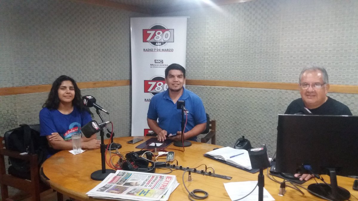 780AM's tweet photo. Nos visita en #QuéSucede Vanessa Escumbartti, vocera de #UNEPY para hablar de la marcha estudiantil. #780AM https://t.co/UJ7ldXNRlR