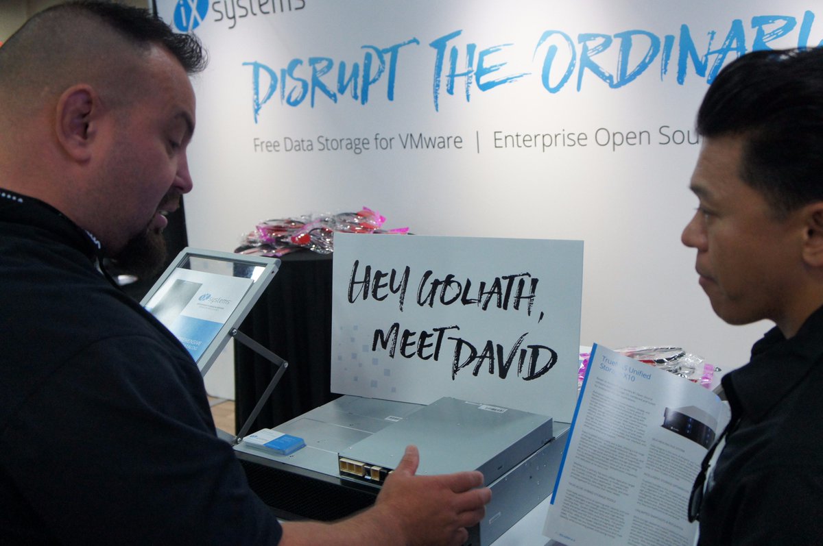 iXsystems's tweet photo. Just how many product lines does @iXsystems have? Ask our Team at the #iX Booth (#1224) at @VMworld! #VMworld #FreeNAS #TrueNAS #MeetDavid https://t.co/AvfnaBvUW1