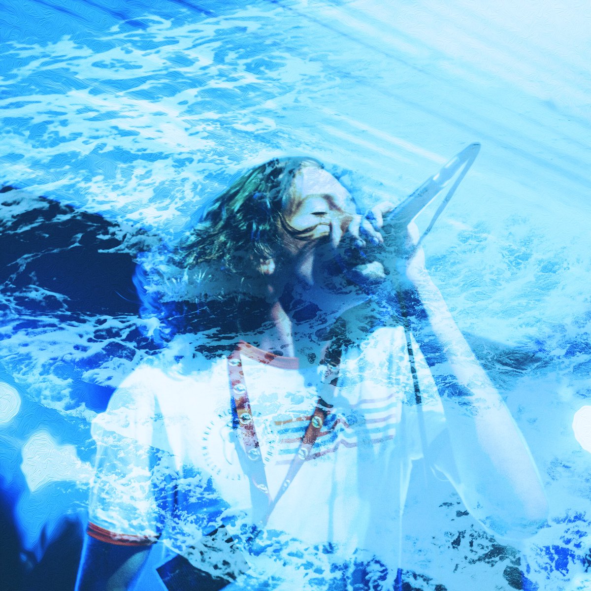 Mazalthan's tweet image. A series of live photos that I edited while listening to each band, and trying to create a visual representation of the music itself.