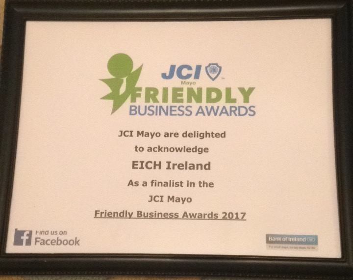 EICHIreland's tweet photo. We're so proud to be finalists in tonight's @JCIMayo  friendly business awards! #JCIMAYOFBA #FBA17 #MAYO4SAM #letsconnect #jcifba17 https://t.co/jjfFBzp7vf
