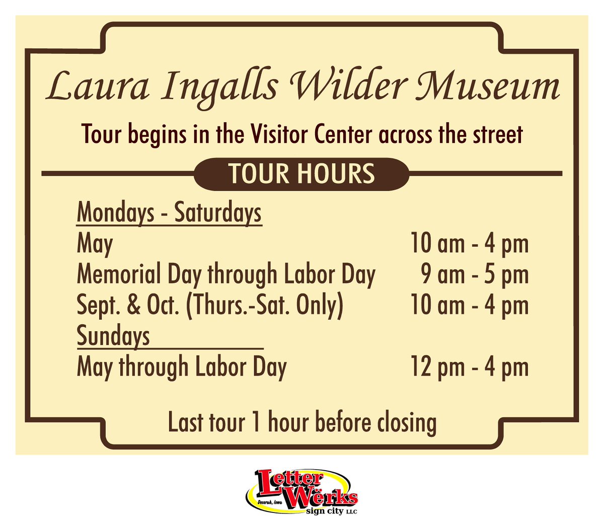 Laura Ingalls Museum tweet media