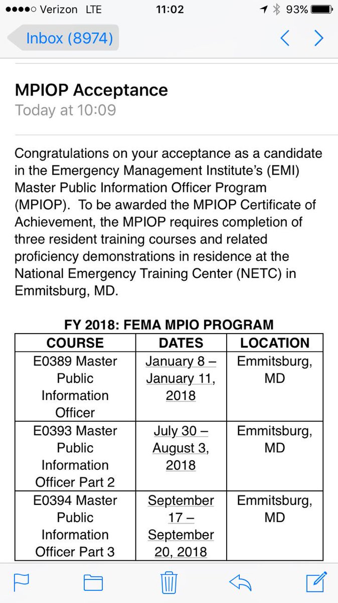 FireGuy02's tweet image. Received great news today while enjoying #NIOA2017. So excited to begin this journey. #MasterPIO @Ohio_EMA @SummitCountyEMA @TwinsburgFire
