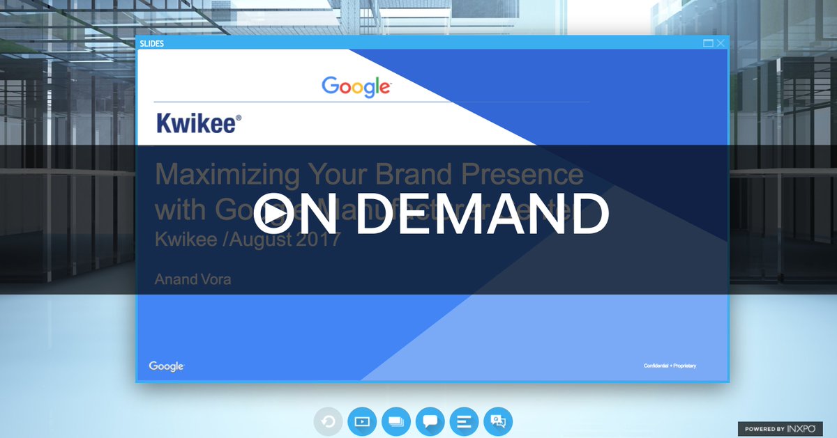 sgsco's tweet photo. @Kwikee_sgsco's latest webinar explores how Google Manufacturer Center impacts brand presence online. Check it out! https://t.co/ygd9r3PFq1 https://t.co/uR3tsnHhhI