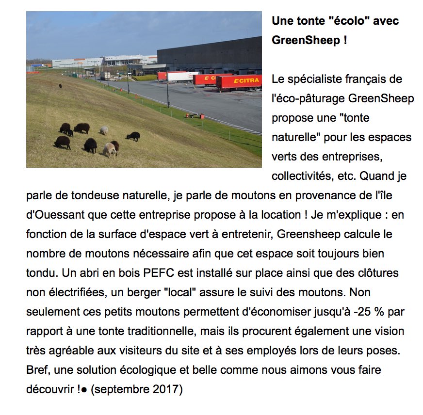 Merci #solutionsmanutention pour <a href="/ecotonte/">GreenSheep</a> #green #greentech #FrenchTech #startups 
solutions-manutention.fr/newsnet.php