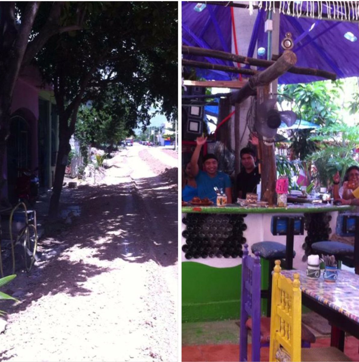 ElHongoPlaya's tweet photo. Están pavimentando la calle, pero nosotros estamos dando servicio normal!, estaciónate en calles alternas 🚙🚲🛵  ¡Te esperamos! #ElHongo 🍄 https://t.co/H11HH4Zo22