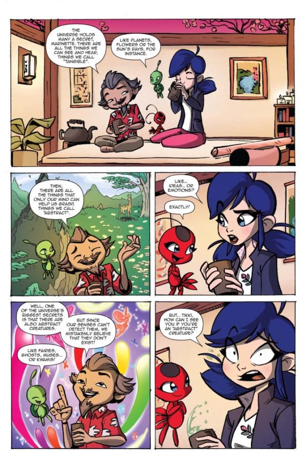 BeMiraculousLB's tweet photo. Issue 2 of the official Miraculous comic is out TODAY! Here's a peak at some Kwami backstory! @ActionLab #MiraculousLadybug https://t.co/BpfKGiWokU