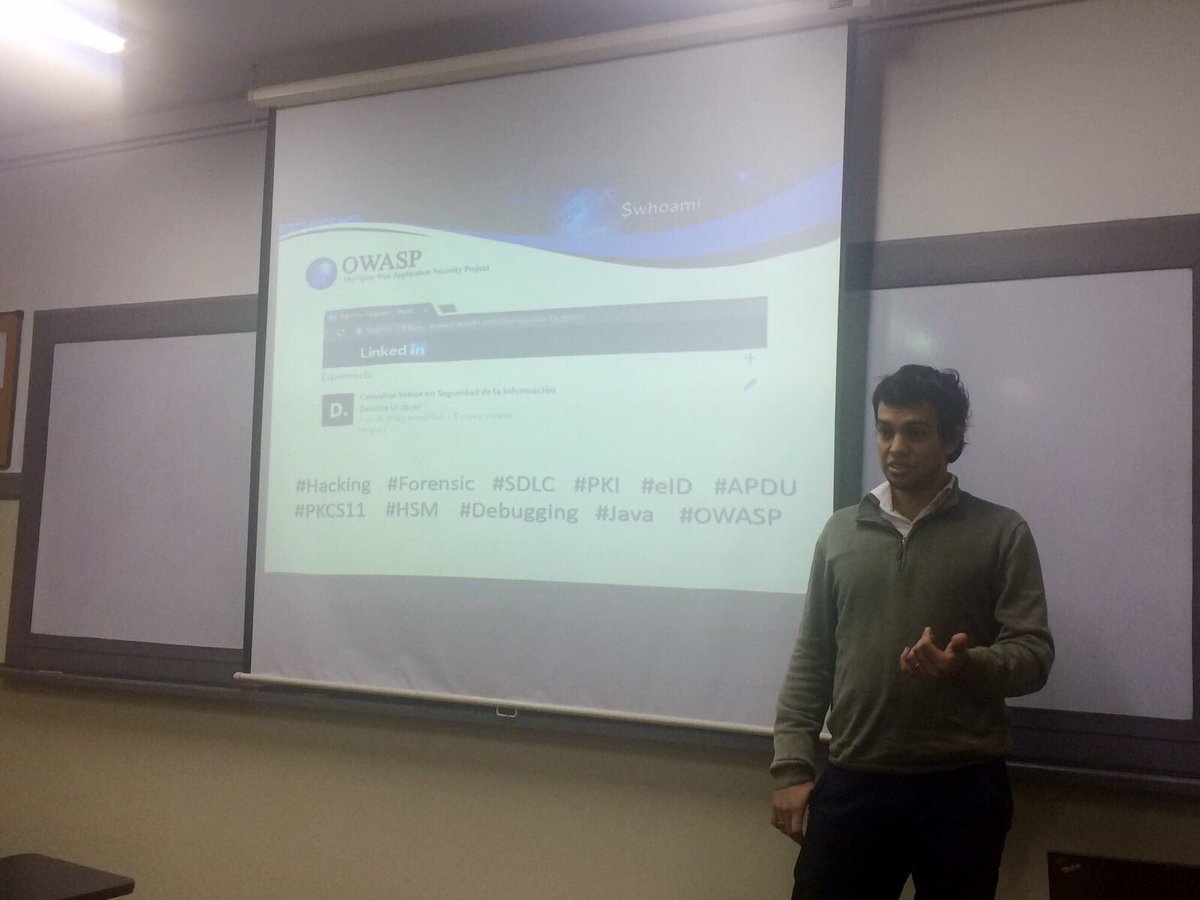 owasp_uy's tweet photo. Primer @owasp Day en la Universidad de Montevideo! https://t.co/Ohop9DXgfa