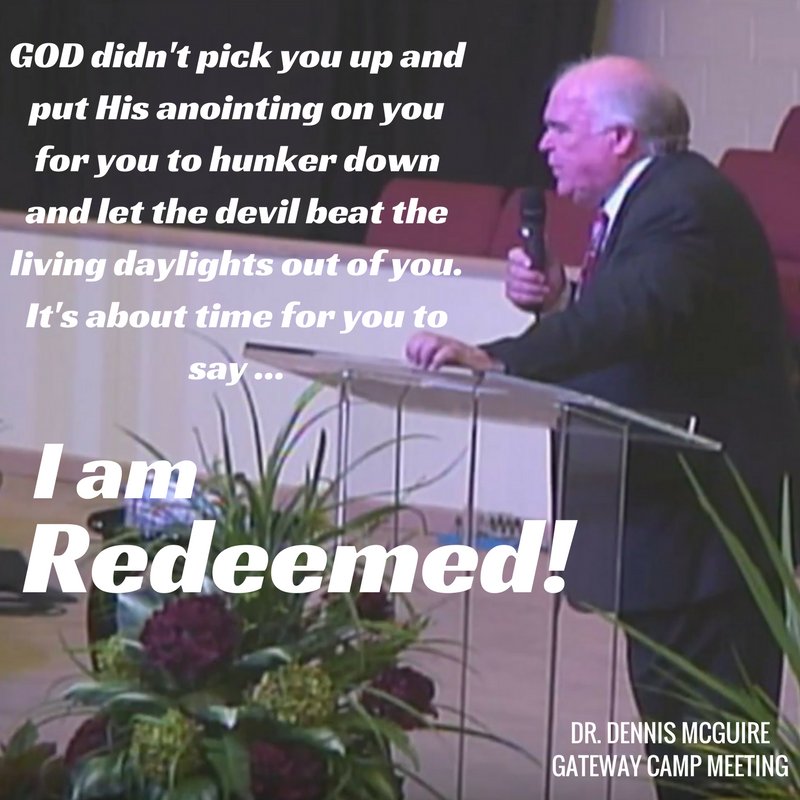 WNCChurchofGod's tweet photo. GOD didn't pick you up &amp; put His anointing on you for you to hunker down &amp; let the devil beat living daylights out of you. @dennismcguire66 https://t.co/doUGEeBOAA