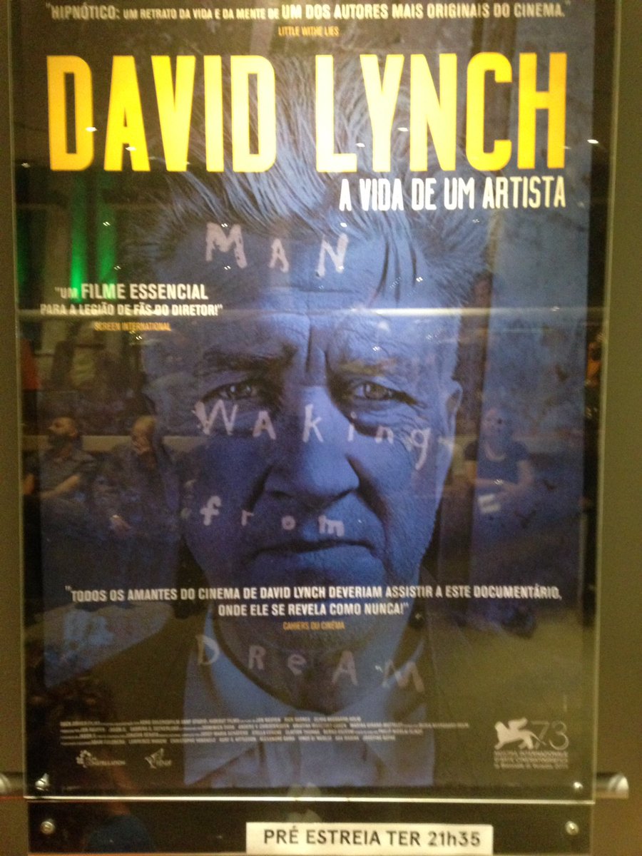 SaluFagundes's tweet photo. Já que "o sonho é o sonhador", vim Conferir o documentário sobre David Lynch. #TwinPeaks #veludoazul #duna https://t.co/9frHr3NOe5