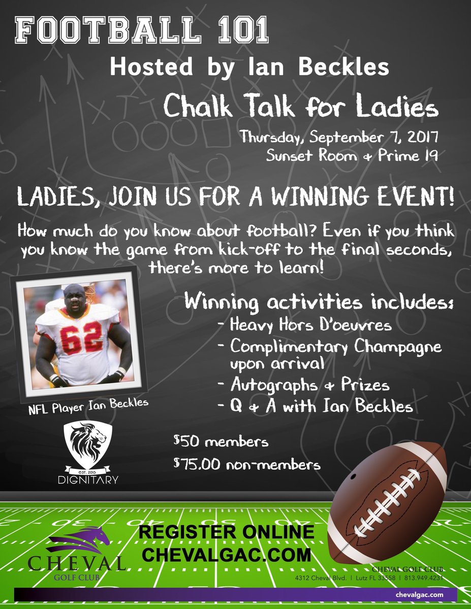 IanBeckles's tweet photo. Ladies you still have time to sign up for "Football 101" learn the game of Football with Myself and a Special Guest.#knowledgerules https://t.co/GsfLN3WZNC