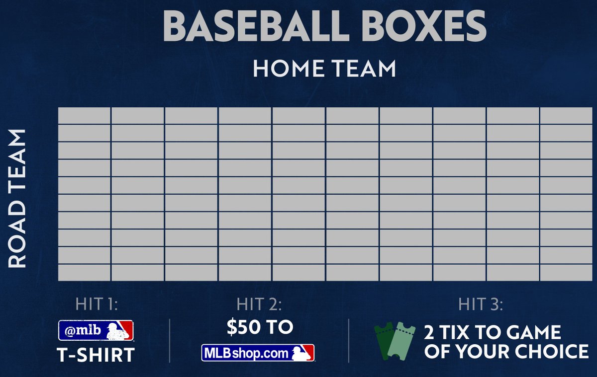 Ready? 100 random followers who retweet THIS TWEET will be entered in our #BaseballBoxes grid; results posted Wednesday. 
   
And … GO!